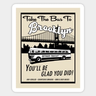 Brooklyn By Bus Magnet